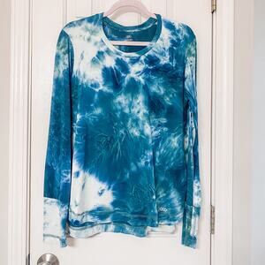 LEG3NDS • Blue Marble Libg Sleeve Rash Guard Workout Top Shirt